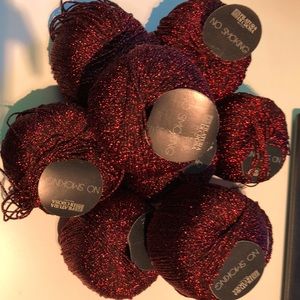 Filatura di Crosa burgundy "No Smoking" lurex viscose yarn